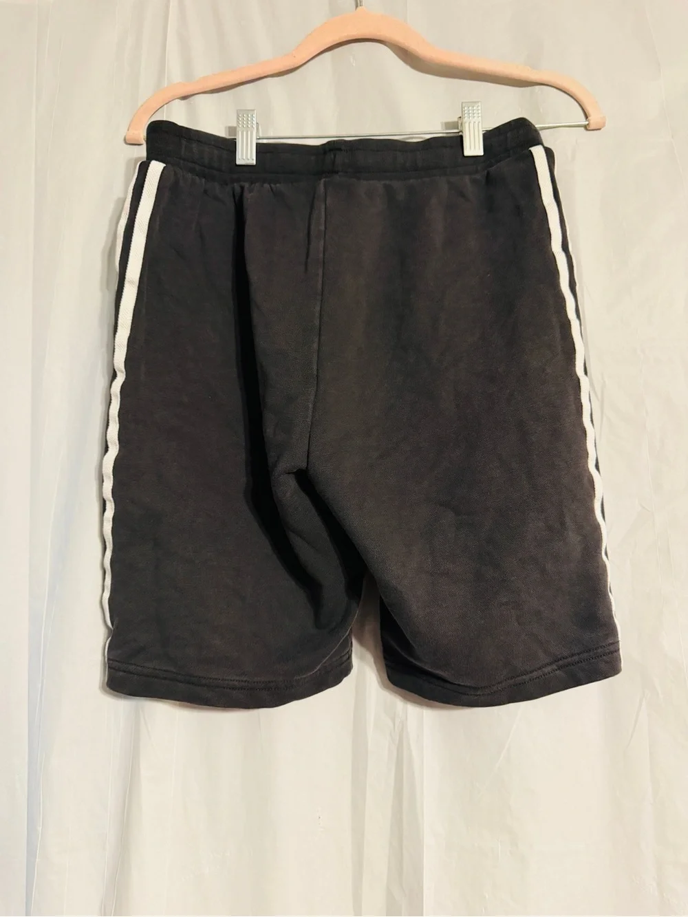 Adidas Originals Boys L 13-14 Black 3-Stripes Trefoil Sweat Shorts 164
